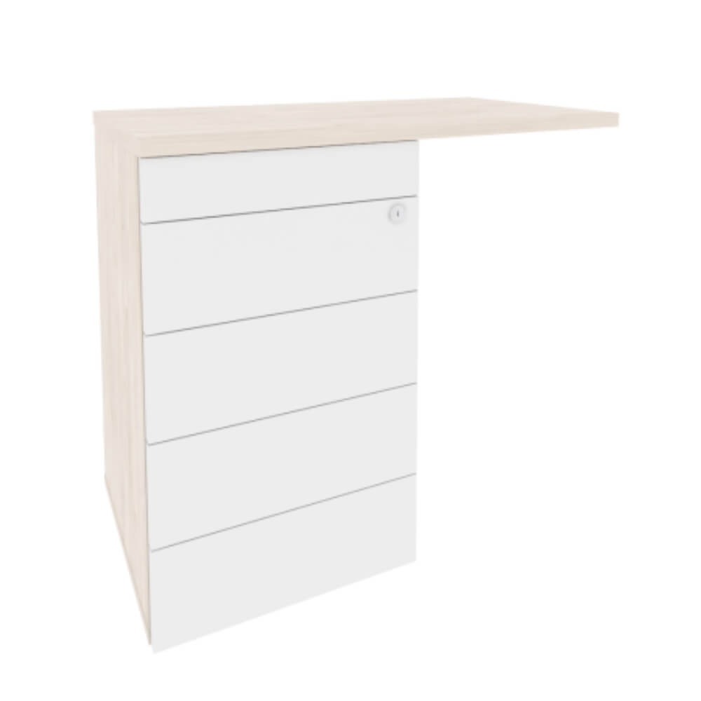 Тумба приставная (TIP-ON) левая/правая 842x460x750