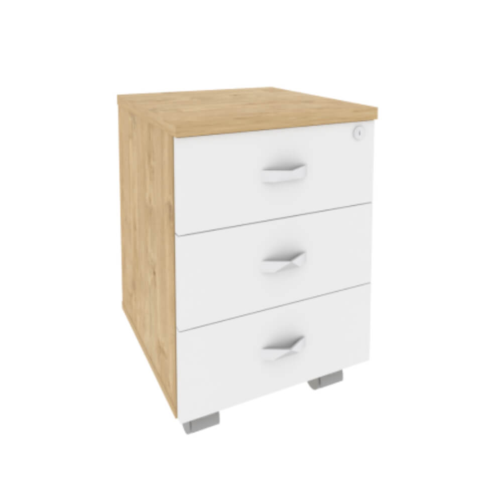 Тумба мобильная 3 ящ. 432x460x611