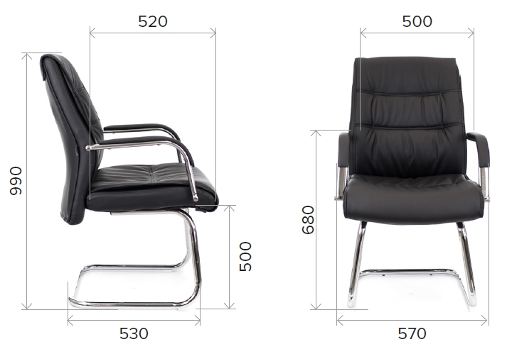 Конференц-кресло Бонд/Bond CF 57x62x99