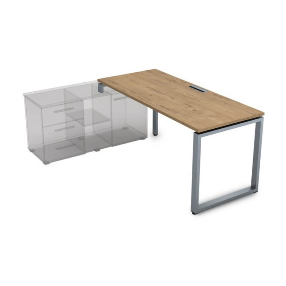 Стол рабочий левый 1400x700x750 (три опоры)