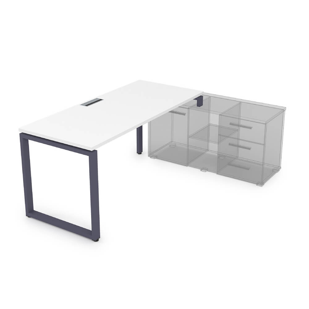 Стол рабочий правый 1400x700x750 (три опоры)