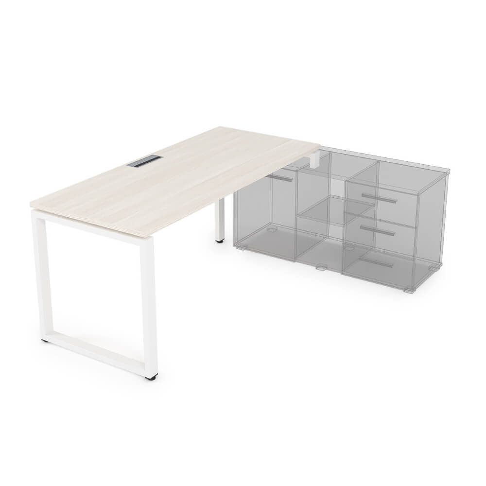 Стол рабочий правый 1400x700x750 (три опоры)