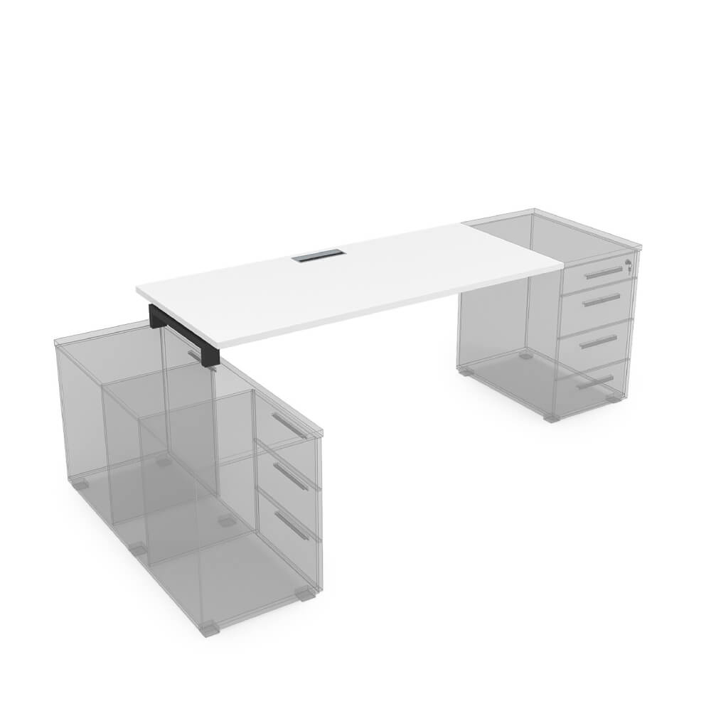 Стол рабочий 1400x700x750 (крепление к тумбе)