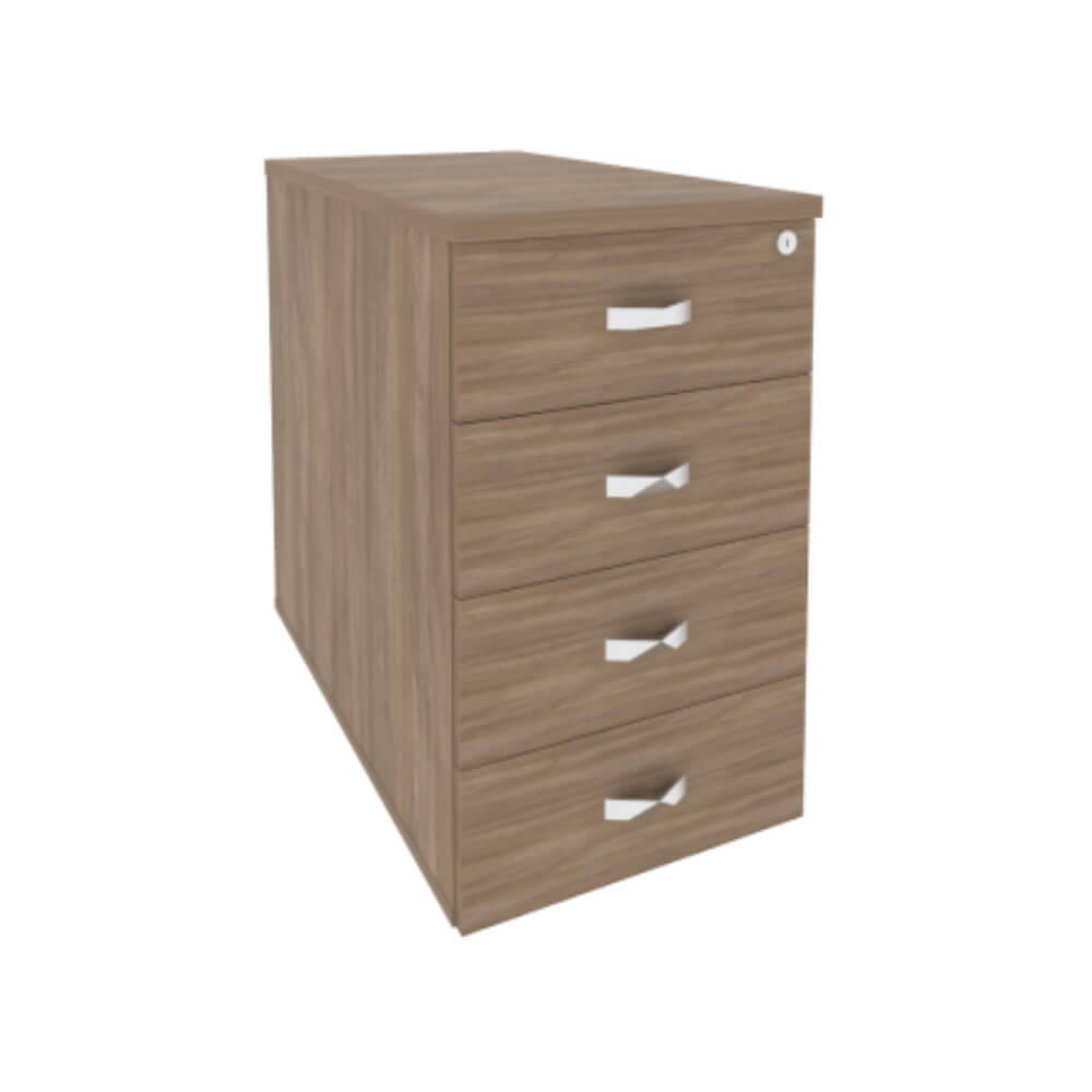 Тумба приставная/опорная 4 ящ. 432x800x750