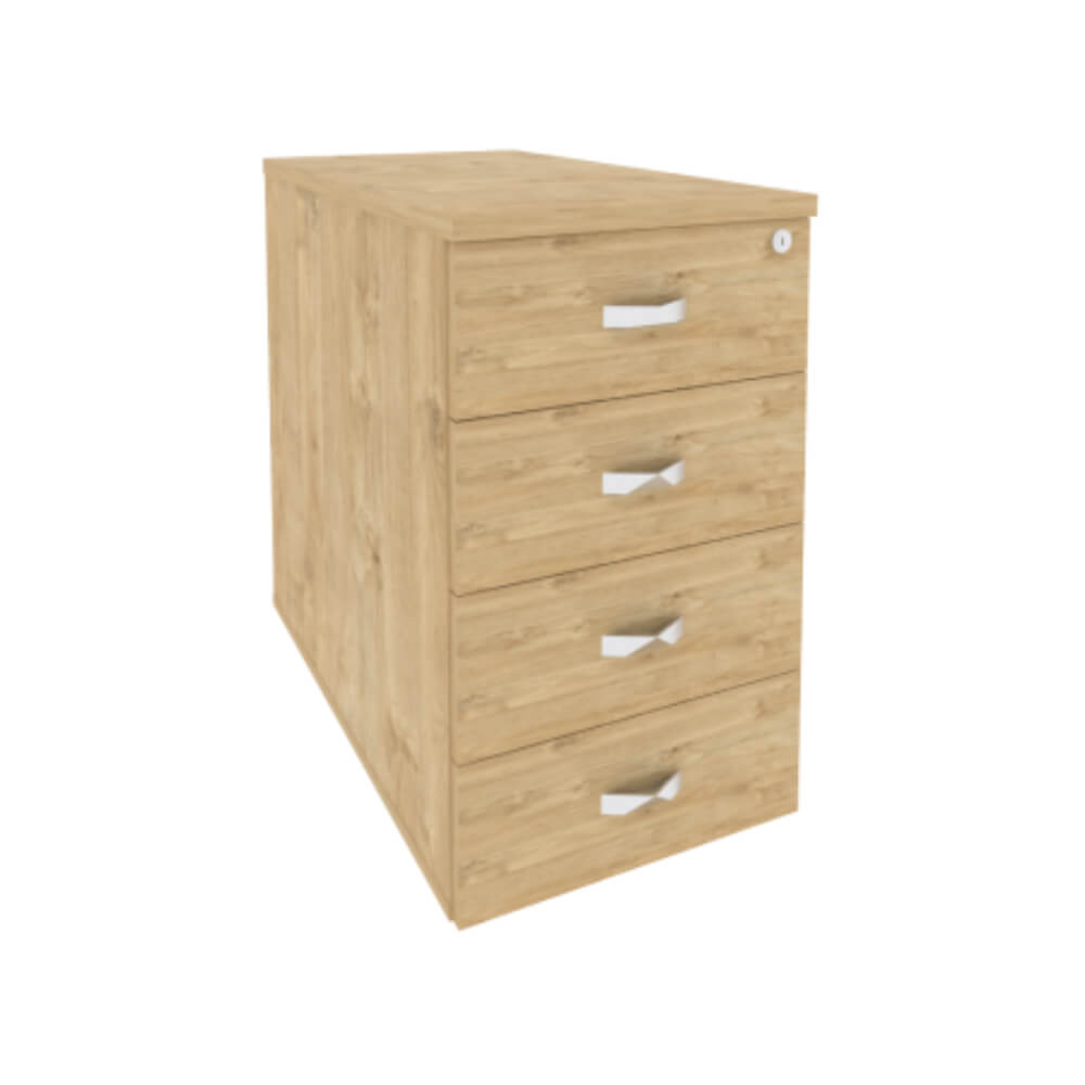 Тумба приставная/опорная 4 ящ. 432x800x750