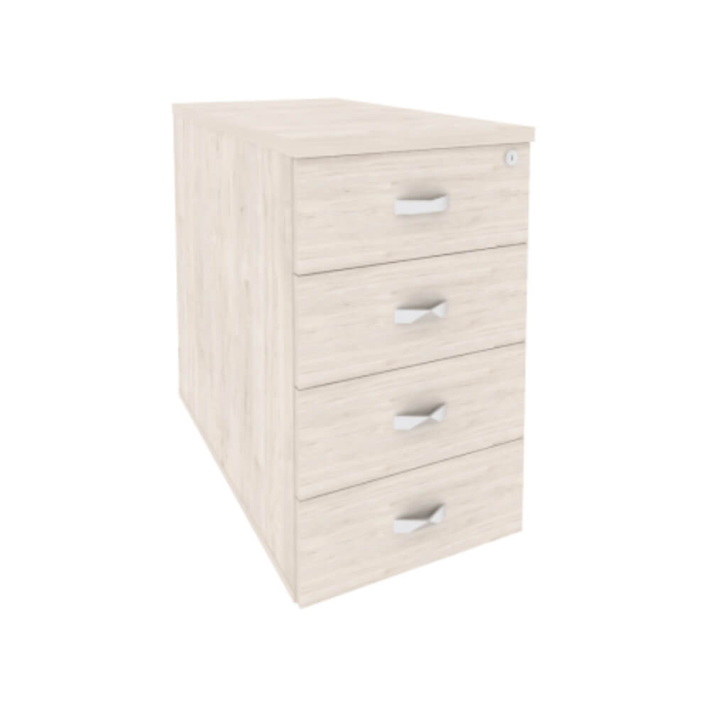 Тумба приставная/опорная 4 ящ. 432x800x750